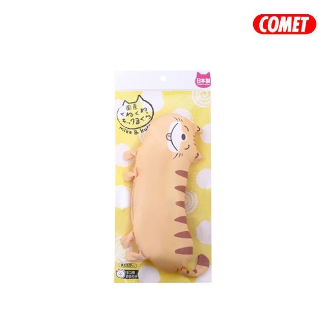 日本COMET 木天蓼玩具 扭扭貓踢枕 (黃貓)
