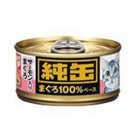 日本純罐貓罐頭 吞拿魚+三文魚65g