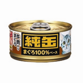 日本純罐貓罐頭 吞拿魚+牛肉65g